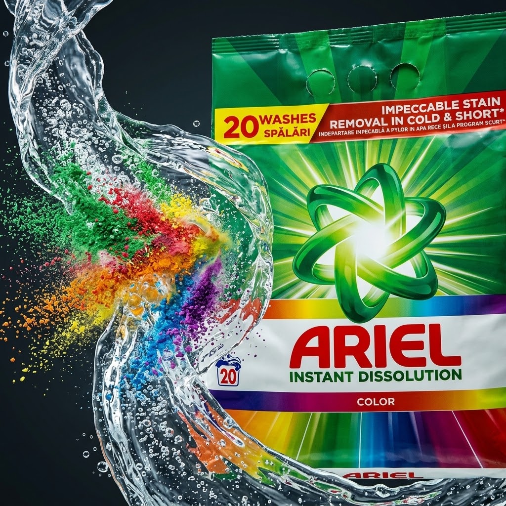 Ariel Automat 1,3Kg Color, 20 spalari