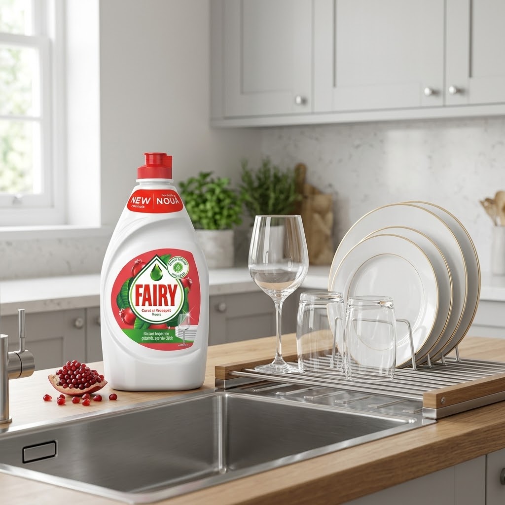 Detergent de vase Fairy Pomegranate & Red Orange,450ml