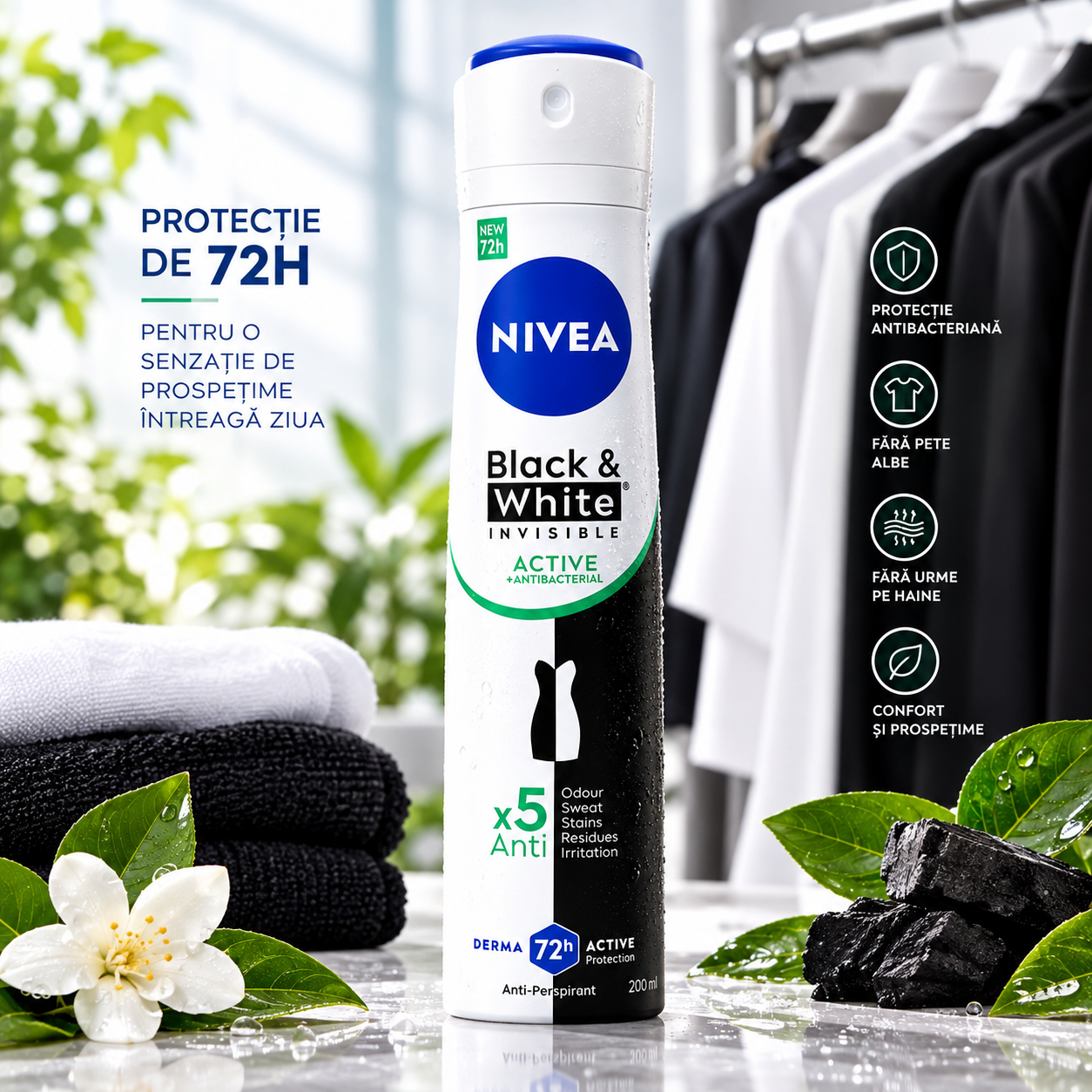 Nivea Antiperspirant Invisible Active 200ml