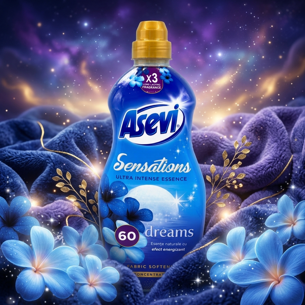 Balsam de rufe Asevi Sensations Dreams, 1.44 l, 60 spalari