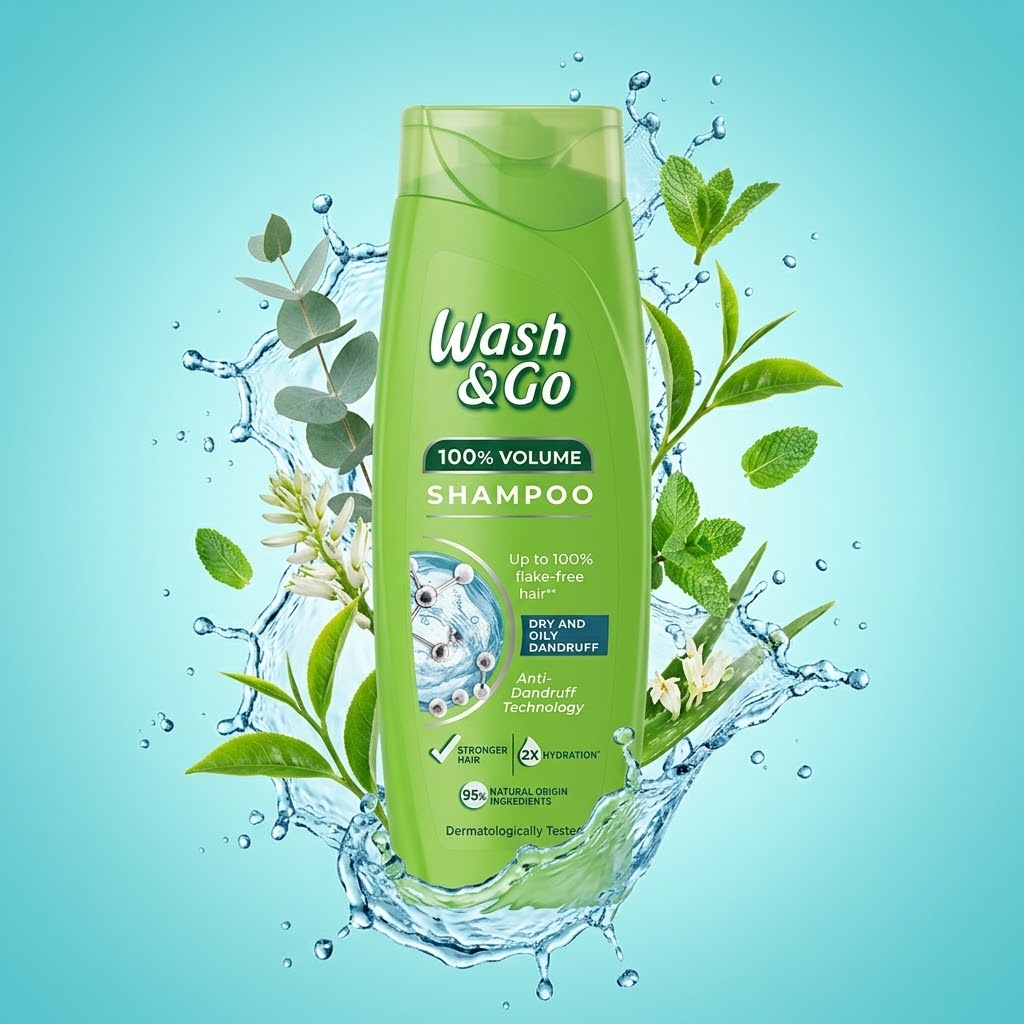 Wash & Go Sampon Anti Dandruff 360ml