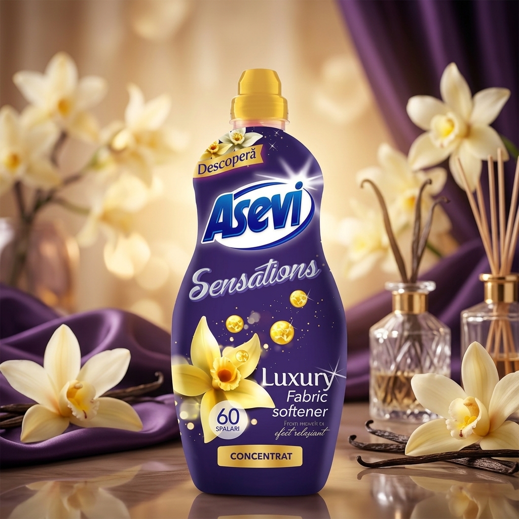 Balsam de rufe Asevi Sensations Luxury, 1.44 l, 60 spalari