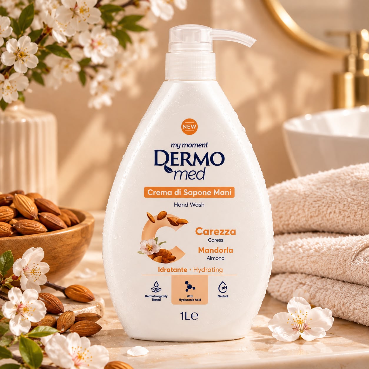 Dermomed Almond 1L -sapun lichid