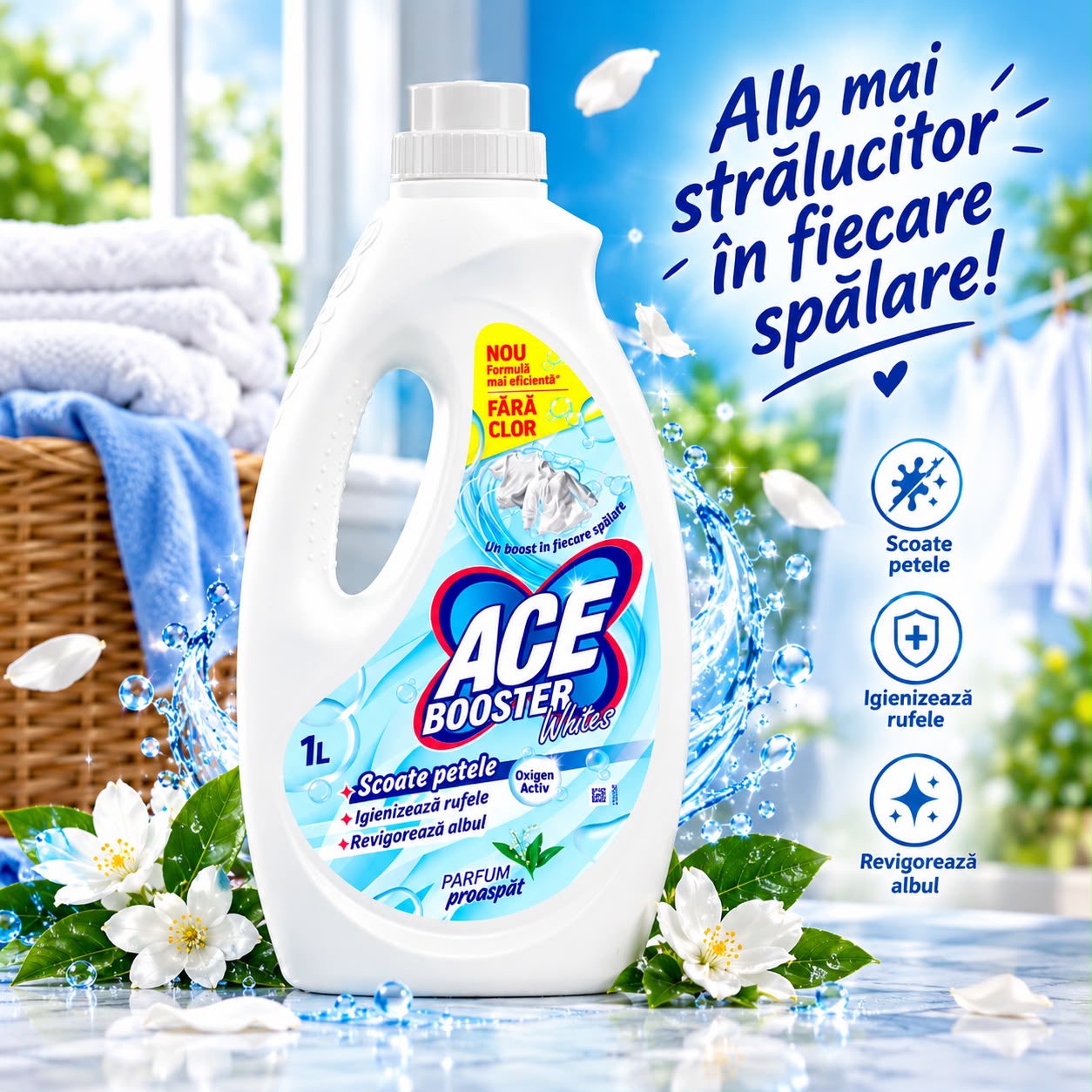 ACE BOOSTER -solutie pete rufe albe 1L